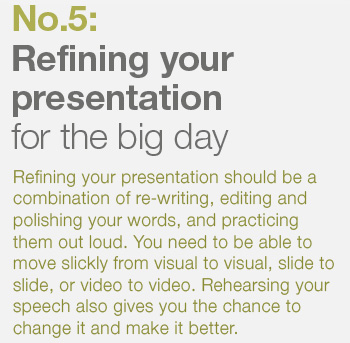 refining your presentation